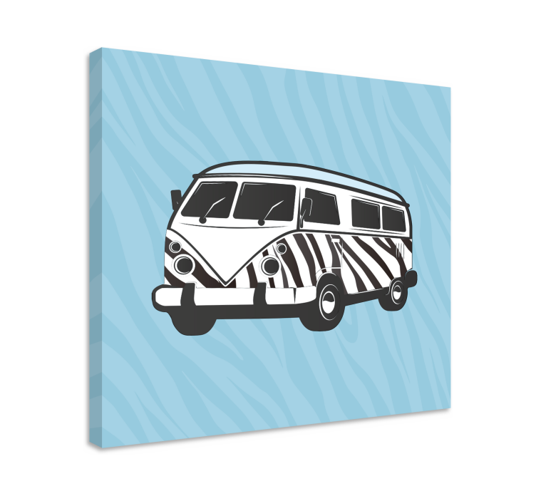 Leinwandbild retro wohnwagen - TenStickers
