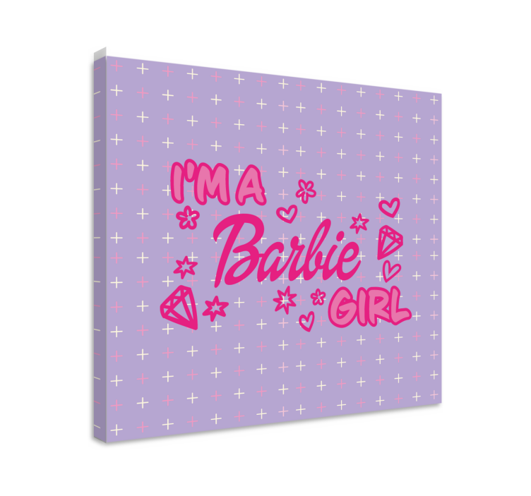 Leinwandbild jugendliche barbie mädchen spruch - TenStickers