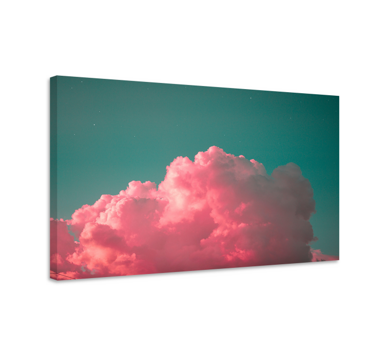 Wandbilder Landschaft rosa wolkenformation - TenStickers