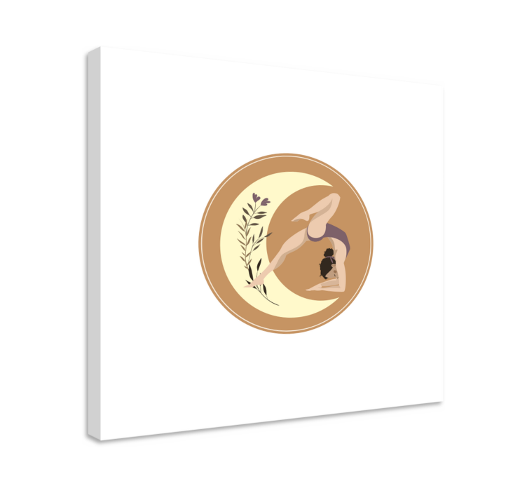 Leinwandbild kinder yoga pose gelassenheit - TenStickers