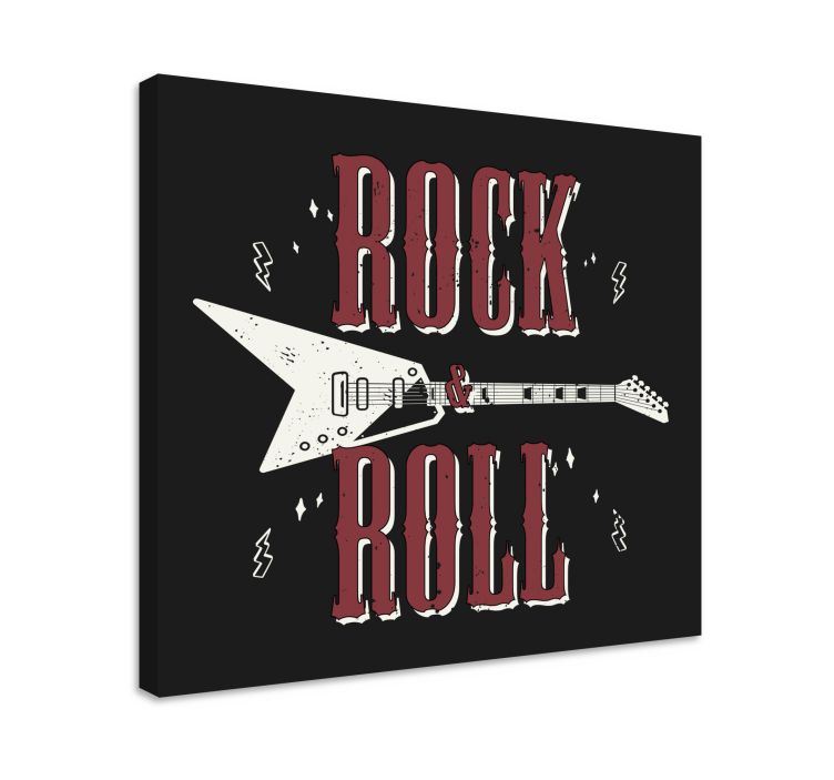Wandbild musik e-gitarren stimmung - TenStickers