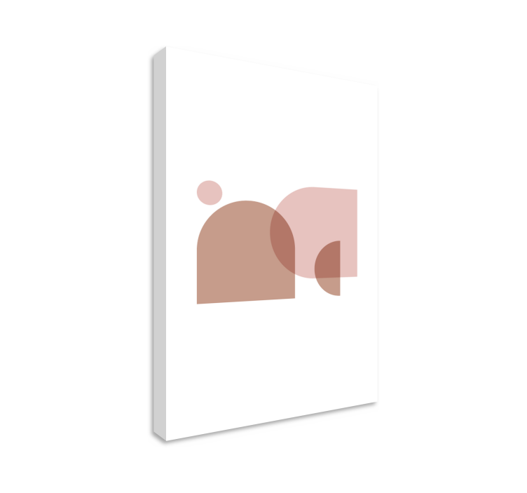 Geometrische wandbilder mit minimalistischen formen - TenStickers