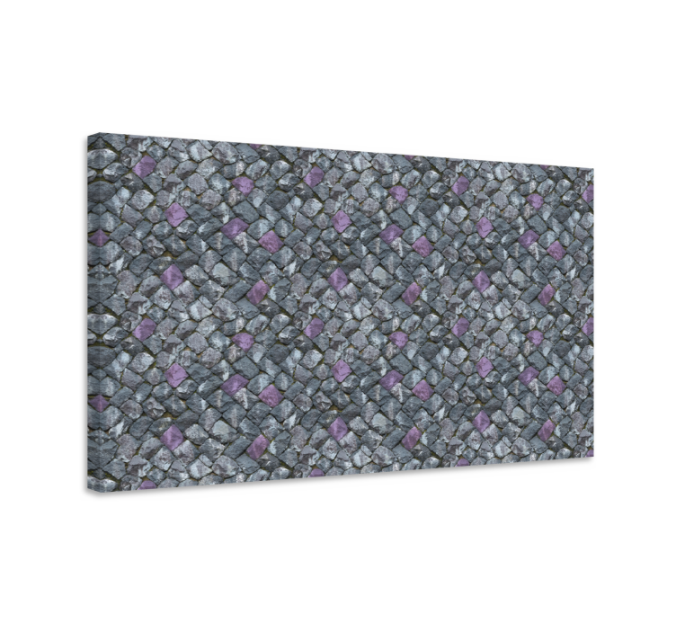 Leinwandbild ornament geometrisches steinmuster - TenStickers