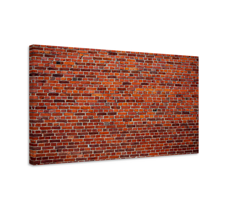 Leinwandbild ornament mit strukturiertem ziegelmuster - TenStickers