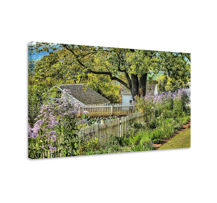Wandbilder landschaft zauberhafter gartenweg - TenStickers