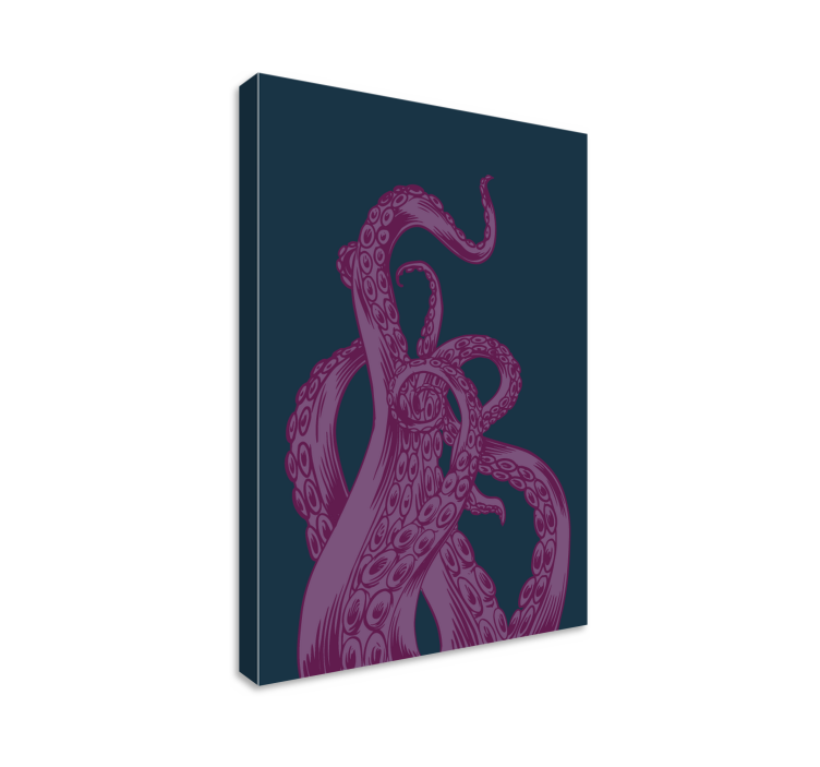 Wandbild fische mit oktopus tentakel design - TenStickers