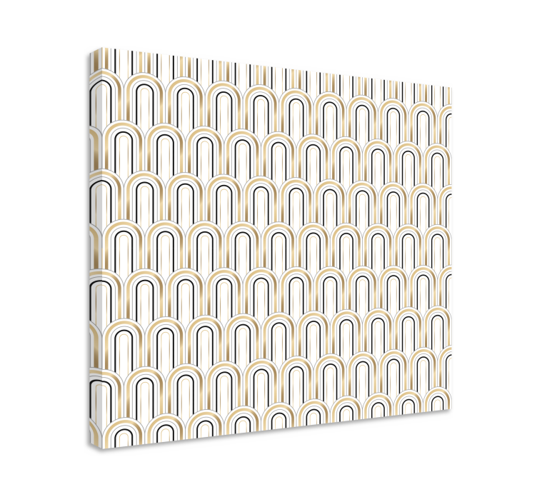 Wandbilder modern mit geometrischem bogenmuster - TenStickers