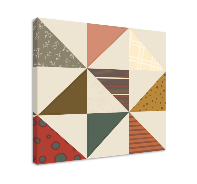Buddha bilder leinwand mit geometrischem mosaik - TenStickers
