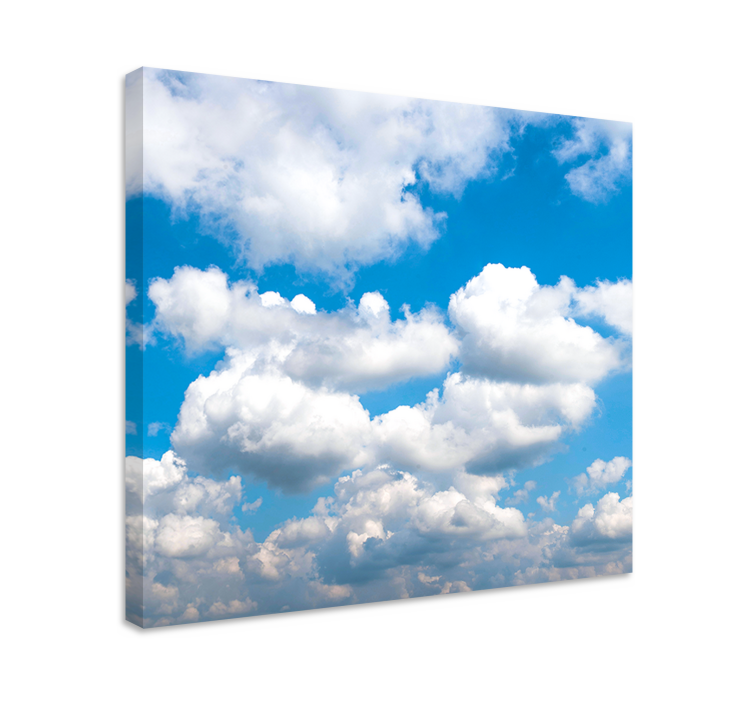 Wandbilder Landschaft flauschige weiße wolken - TenStickers