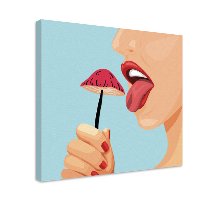 Leinwandbild Obst köstliche erdbeer-versuchung - TenStickers