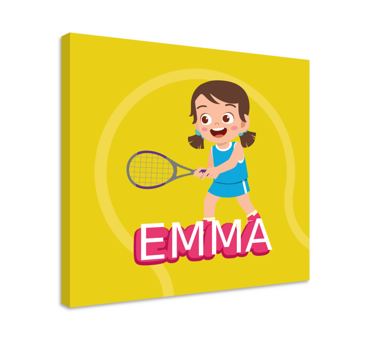 Leinwandbild tennis mädchen emma - TenStickers