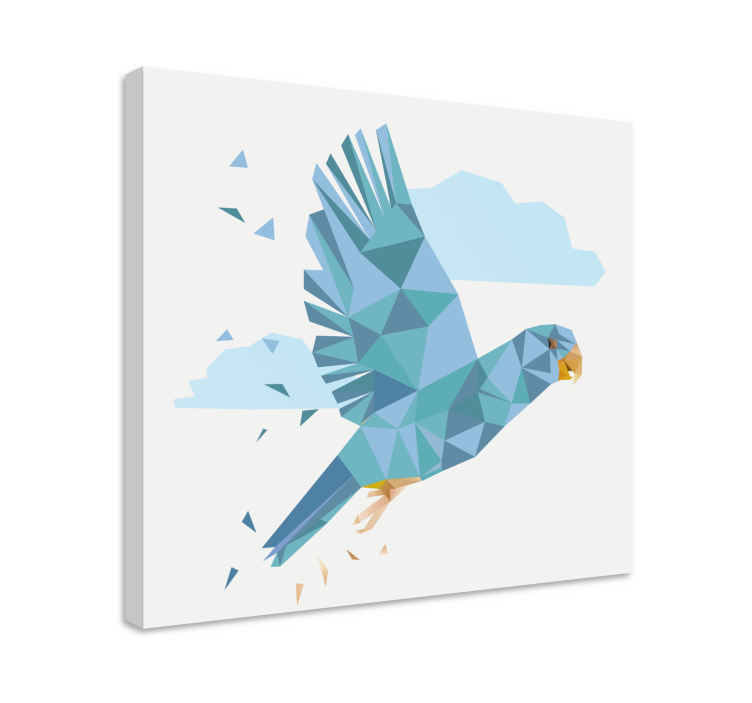 Leinwandbild vogel fliegender blauer vogel - TenStickers
