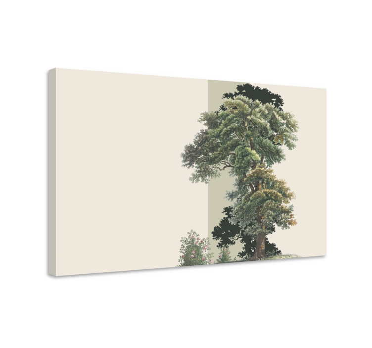 Wandbild baum regalbaum umriss - TenStickers