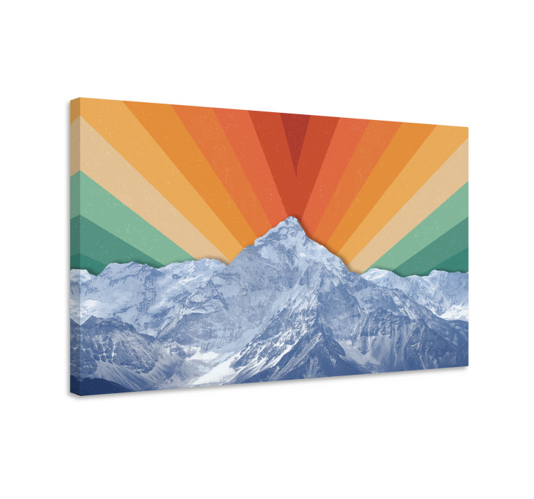 Wandbilder landschaft majestätischer bergaufgang - TenStickers