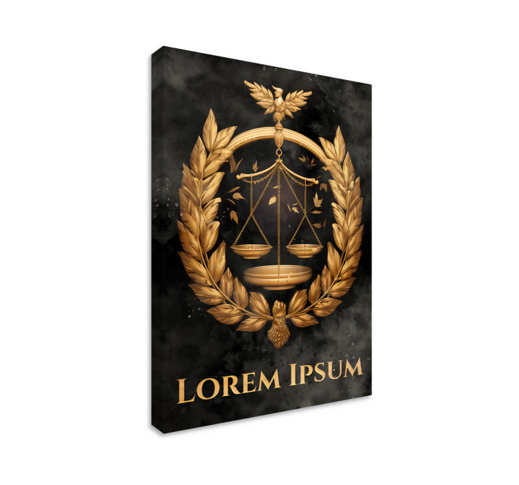 Moderne Wandbilder Büro Gerechtigkeitsbilanz - TenStickers