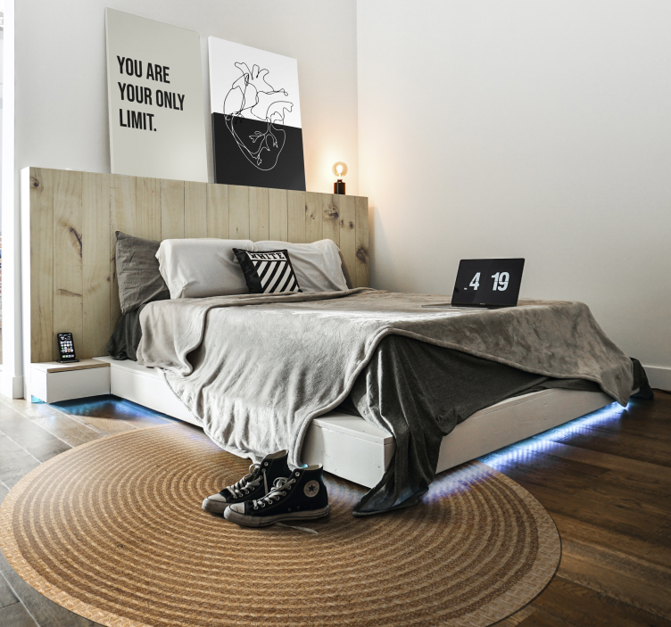 Geometrische Wandbilder Geometrisches herz lineart - TenStickers