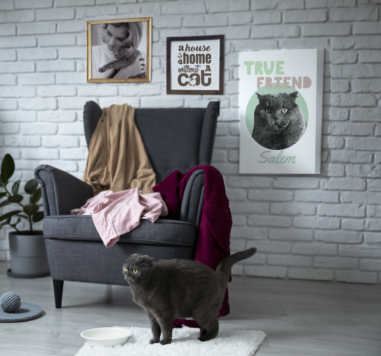 Leinwandbild personalisiert ein wahrer Freund - TenStickers