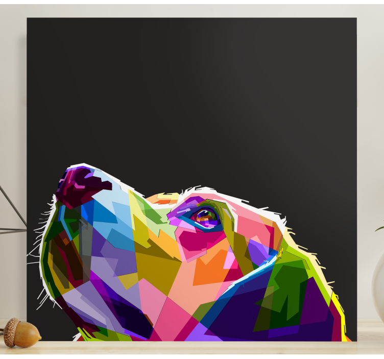 Wandbilder Hunde Regenbogenhund - TenStickers