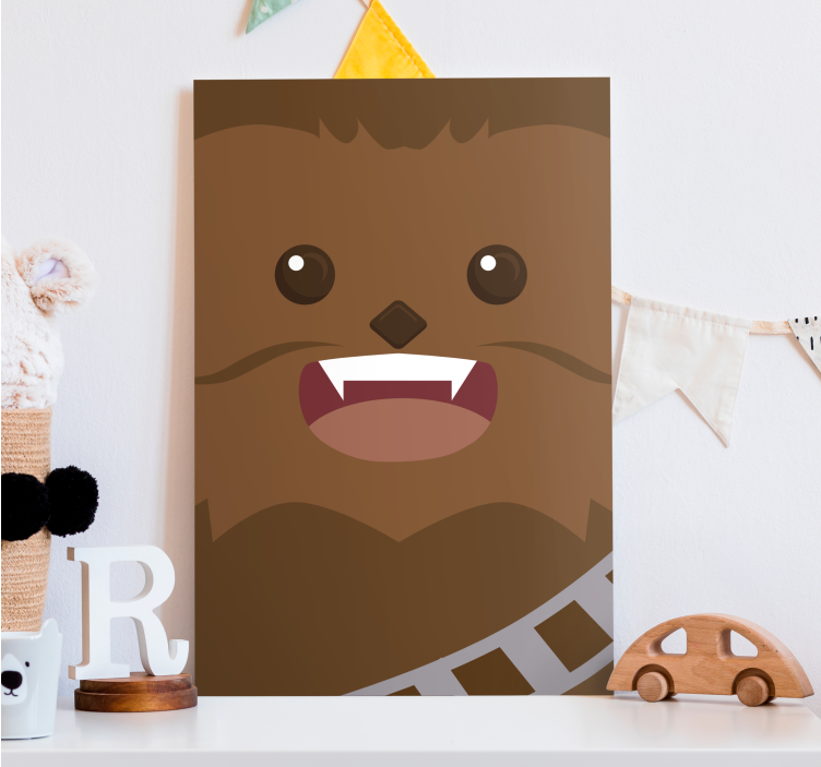 Leinwandbild niedlicher Chewie  - TenStickers