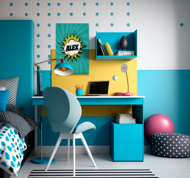 Leinwandbild personalisiert pop Art - TenStickers