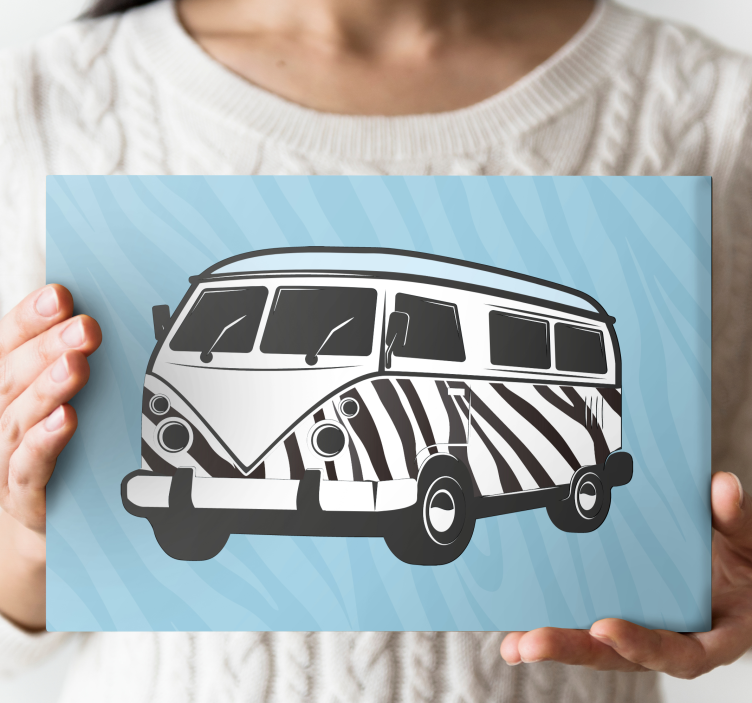 Leinwandbild retro wohnwagen - TenStickers