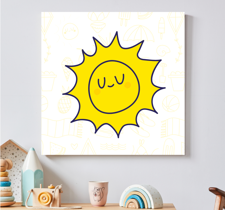 Leinwandbild sport sonniges lächeln - TenStickers