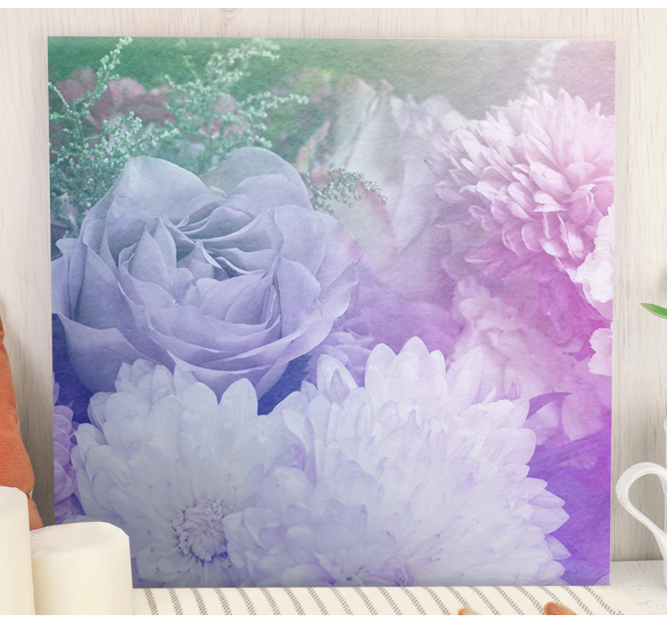 Leinwandbild zartes blumenarrangement - TenStickers