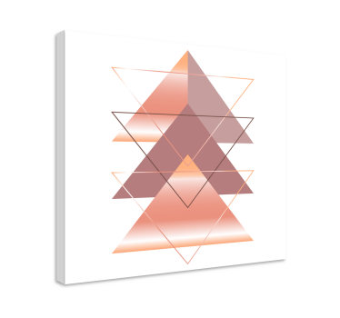Leinwandbild Geometrie geometrische dreiecksfusion - TenStickers
