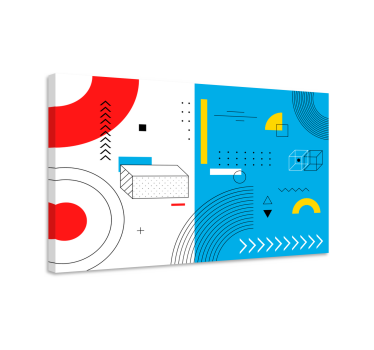 Geometrische wandbilder formenkomposition - TenStickers