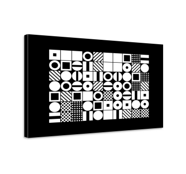 Geometrische Wandbilder abstrakte formmuster - TenStickers
