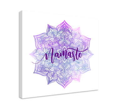 Wandbild Mandala Lila mandala namaste - TenStickers