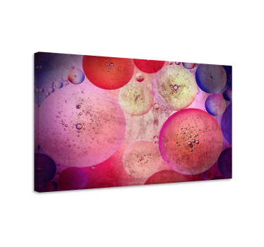 Leinwandbild abstrakt blasenmuster formation - TenStickers