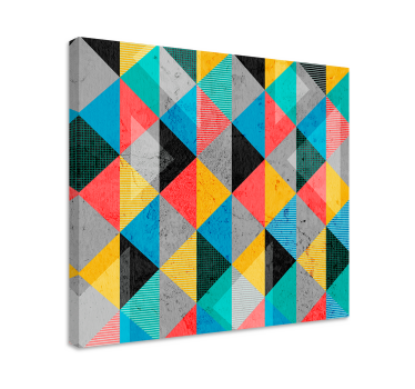 Geometrische Wandbilder dynamisches rautenmuster - TenStickers