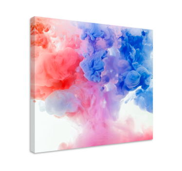 Leinwandbild abstrakt bunte wolkenwirbel - TenStickers