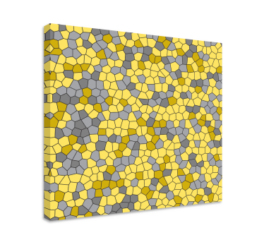 Geometrische wandbilder im wabenmuster design - TenStickers