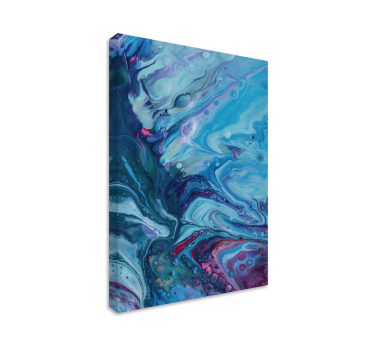 Wandbild modern Acryl blauer farbverlauf - TenStickers