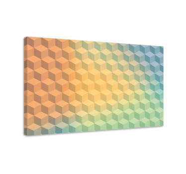 Geometrische Wandbilder 3d-würfelmuster - TenStickers