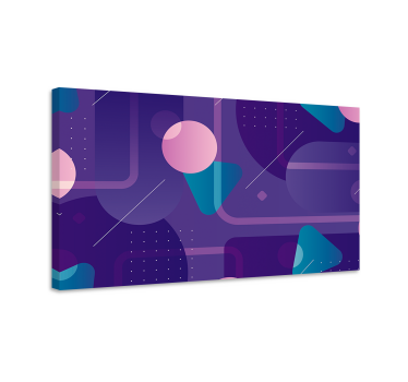 Geometrische wandbilder im design abstrakter formen - TenStickers