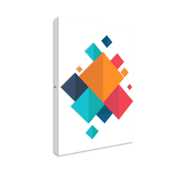 Geometrische Wandbilder lebendige formen - TenStickers