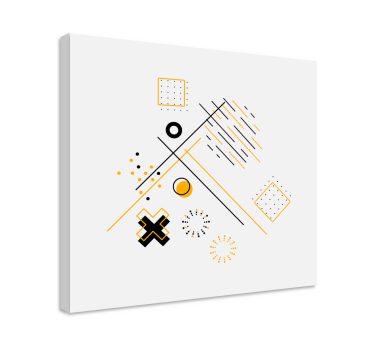 Geometrische wandbilder in nonfigurativen formen - TenStickers