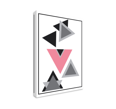 Geometrische wandbilder abstrakte dreiecksarrangements - TenStickers