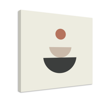 Geometrische wandbilder abstrakte kreisstrukturen - TenStickers