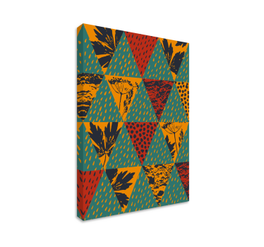 Geometrische Wandbilder geometrisches blumenmuster - TenStickers