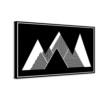 Geometrische wandbilder gipfelmuster - TenStickers