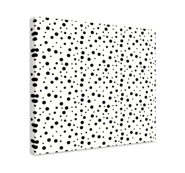 Geometrische wandbilder mit monochromem punktmuster - TenStickers