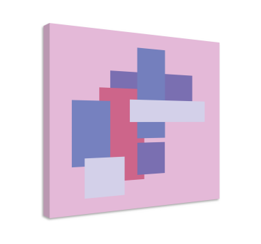 Geometrische wandbilder abstrakte blockkomposition - TenStickers