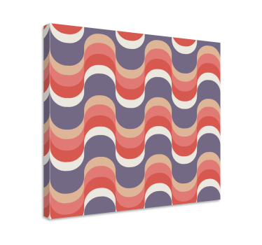 Geometrische Wandbilder wellenmuster-design - TenStickers