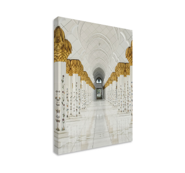 Wandbilder 3D Goldene arabische bögen - TenStickers
