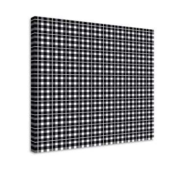 Geometrische wandbilder schwarz weiß gitter - TenStickers