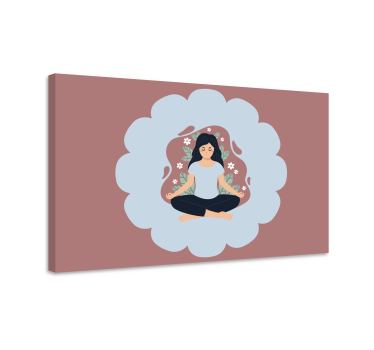 Mandala wandbilder für meditative blumen-aura - TenStickers